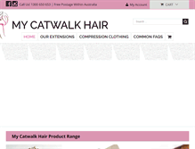 Tablet Screenshot of mycatwalkhair.com